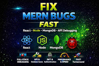 fix react, nodejs, and mern stack bugs fast