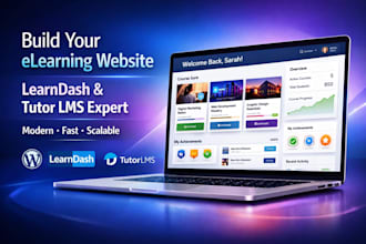 create a modern wordpress lms e learning website using learndash tutor lms