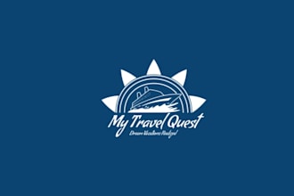 design best quality travel quest logo
