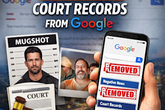 remove mugshots, personal info, court cases and bad articles online