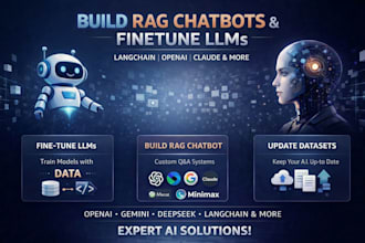 build rag chatbot, finetune llms, ai mobile app, voice agent development