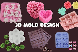 design custom silicone mold casting mold printable cookie plastic injection mold