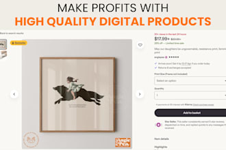design profitable digital product for etsy shopify pod shopify digital products