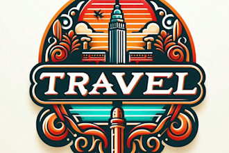 design a professional travel logo