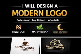 design a modern minimalist logo or flyer for your business