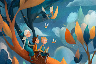 children book illustration and children book illustration