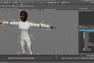 do 3d modeling character for you