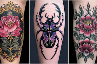 do neo traditional and oldschool tattoo designs
