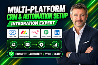 setup linkedin ads drift zoho crm monday crm acuity pabbly n8n perplexity ai
