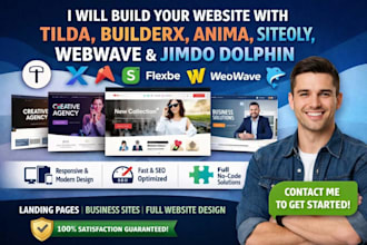 design or redesign jimdo website, hostinger website, squarespace, wix website
