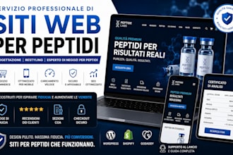 sito web peptidi ecommerce peptidi ricerca peptidi e nutraceutici