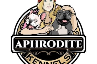 make custom hand drawn dog grooming logo