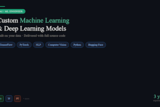 build and train custom machine learning and deep learning models for you