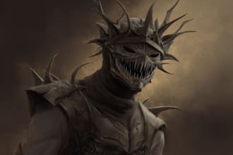 draw fantasy and horror illustrations