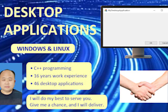 develop desktop applications for windows and linux