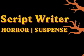 write engaging youtube script for horror, suspense and story videos