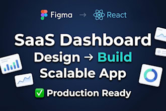convert react saas dashboard figma to code  production ready