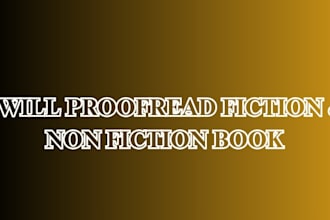 proofread your fiction and non fiction book