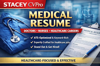 craft a professional medical resume writer ats healthcare CV for nurses, doctors