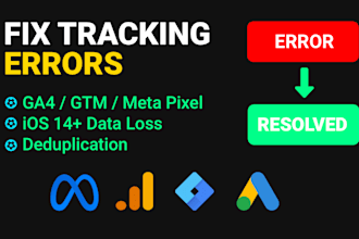 fix ga4, GTM, and meta pixel tracking errors and data loss