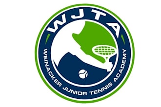 design monogram junior tennis academy logo