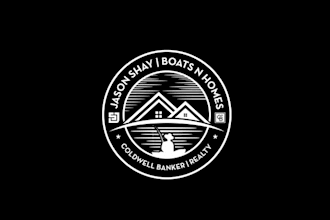design realtor and fishing guide service logo