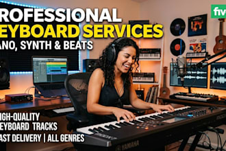 record keyboard, piano, and synth for your song