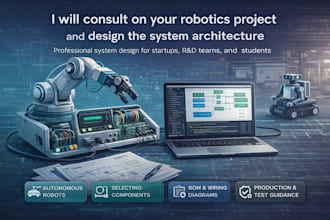 consult on your robotics project and design the system architecture