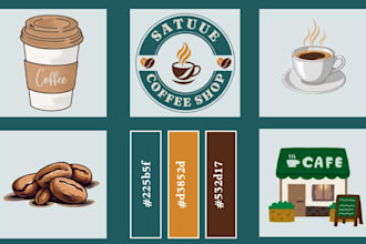 design a complete brand identity with logo and brand board