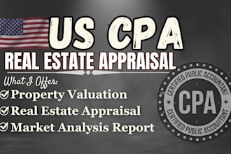 prepare real estate and property bpo or valuation with detailed report