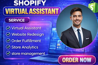 be your shopify, wix virtual assistant for fashion, cosmetic store management