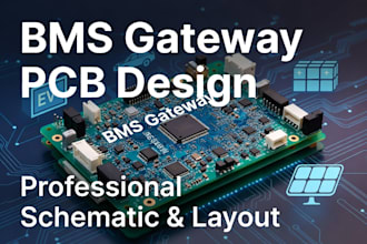 design professional bms gateway pcb, battery management system schematic
