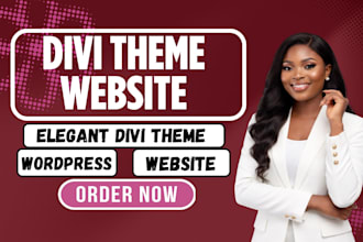 design or redesign elegant wordpress website with divi theme