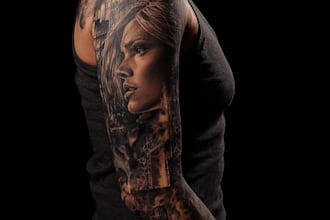 create a tattoo design of tattoo sleeve