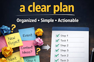 turn your ideas into a structured and actionable plan