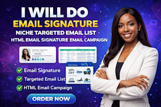 do email signature niche targeted email list html email signature email campaign