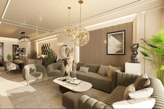 furnish house interior,apartment render,layout plan,basement setup,bedroomdesign