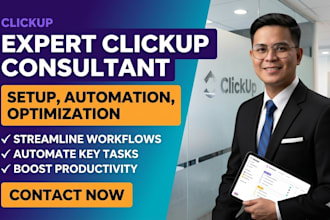 setup clickup automation clickup crm consultant expert