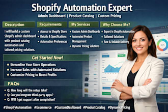 fix shopify automation admin dashboard product catalog custom pricing sparklay