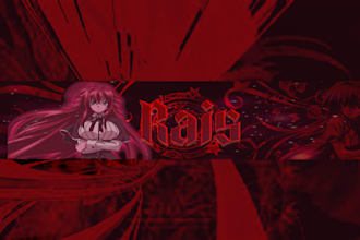 design professional anime and gaming youtube banner