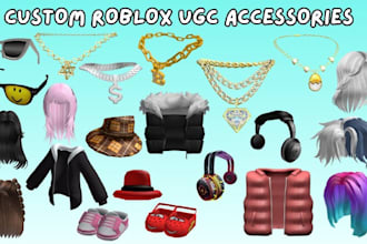 create custom roblox hair hats chain glasses ugc accessories roblox clothing