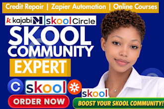 setup skool online community circle so skool credit repair zapier automation