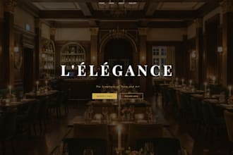 build a stunning restaurant website with animations