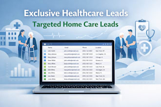 generate exclusive home care elderly care and healthcare leads