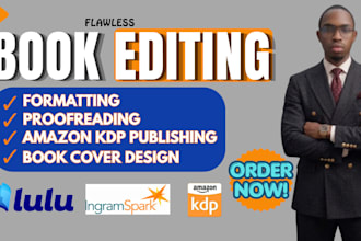 flawlessly edit proofread critique your fiction book or manuscript
