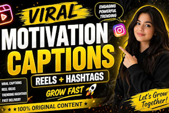 create viral motivational reels captions and instagram content in hinglish