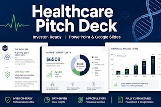 design a professional healthcare pitch deck that wins investor funding