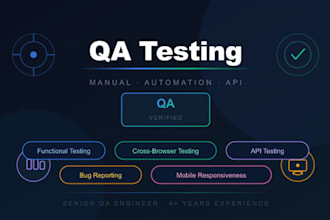 do professional manual and automation testing for your app or website