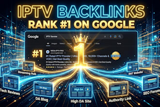 provide high authority guest post backlinks for iptv and SEO websites