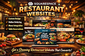 build, redesign squarespace food website, squarespace restaurant website design